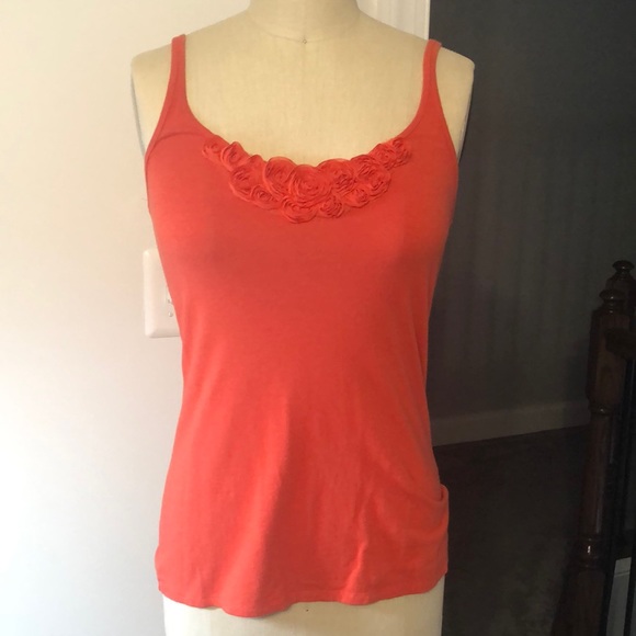 NY&CO Orange Camisole with Roses - Picture 1 of 9